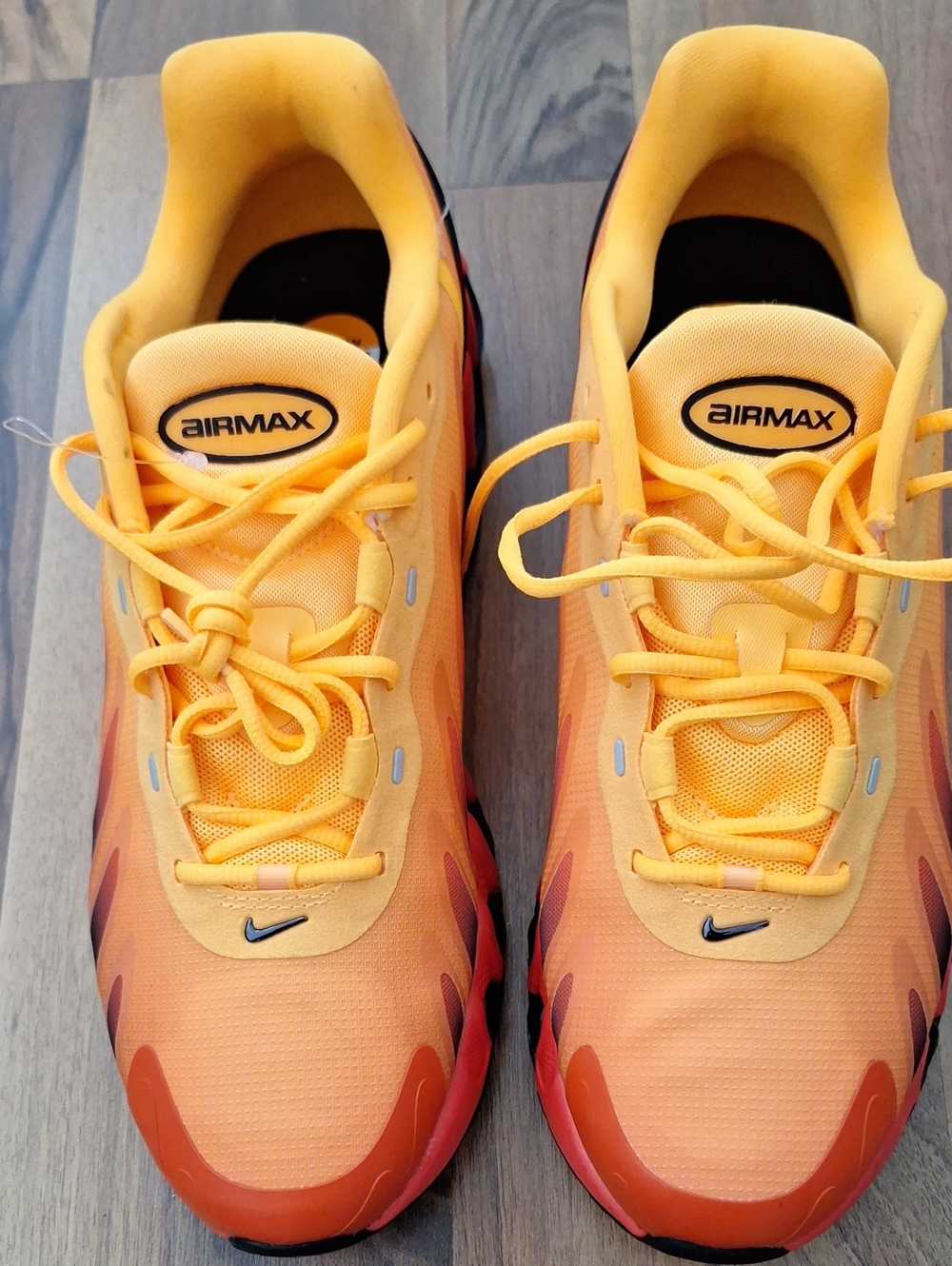 Nike Air Max Orange and Yellow Gradient Running Shoes